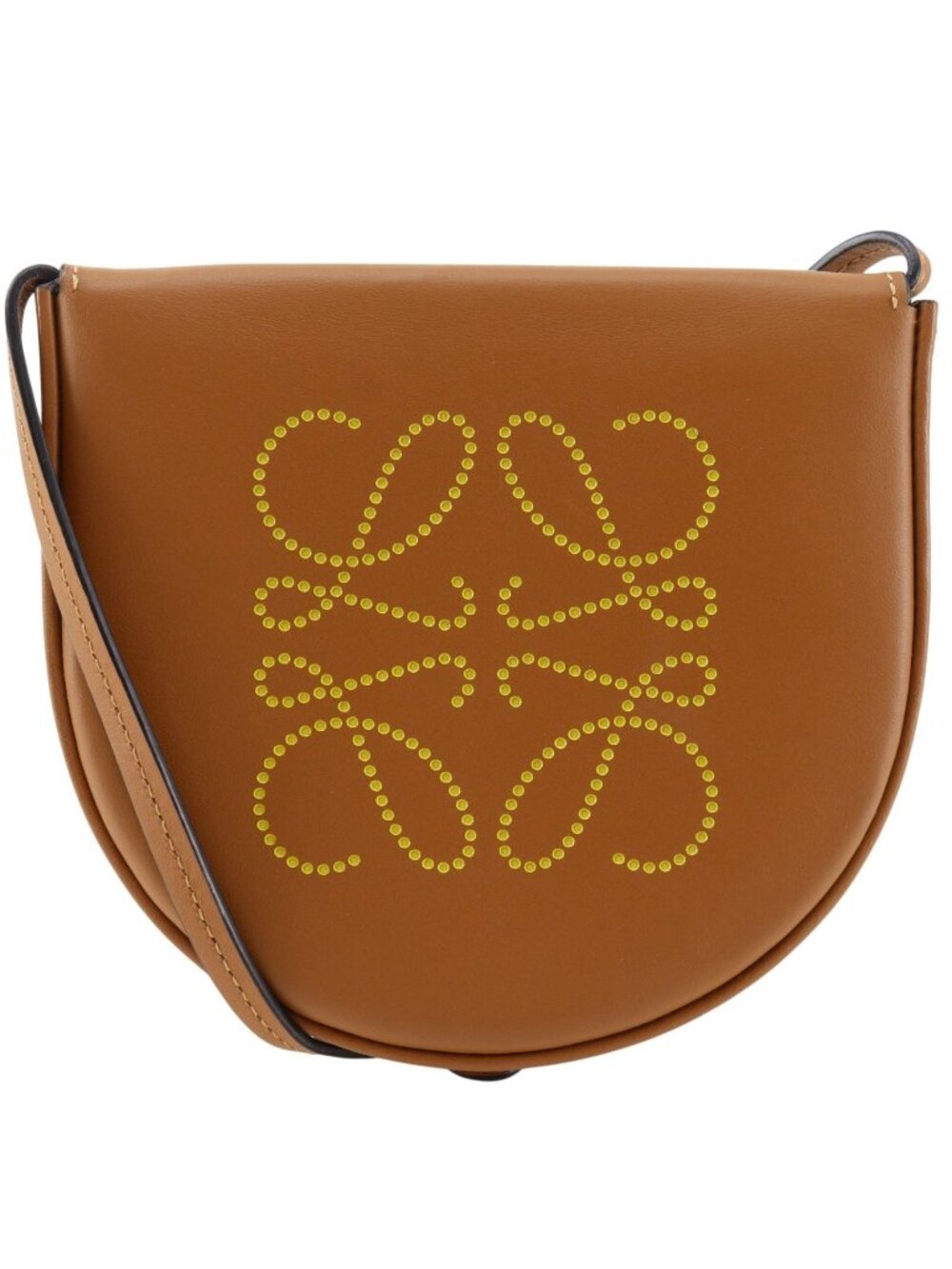 Loewe Small Heel Pouch Pochette Calfskin Brown Shoulder Bag